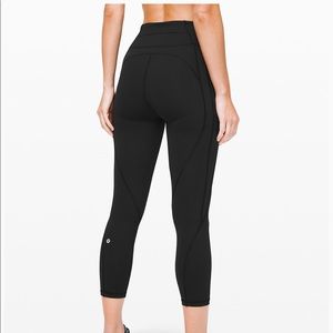 LULULEMON time to sweat crop 23” black leggings